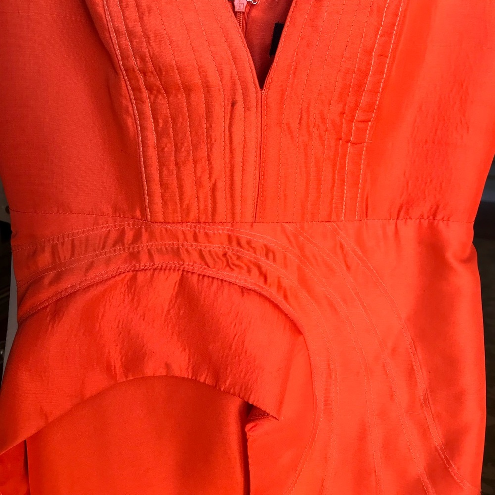 Nicola Finetti Mini Orange Dress
